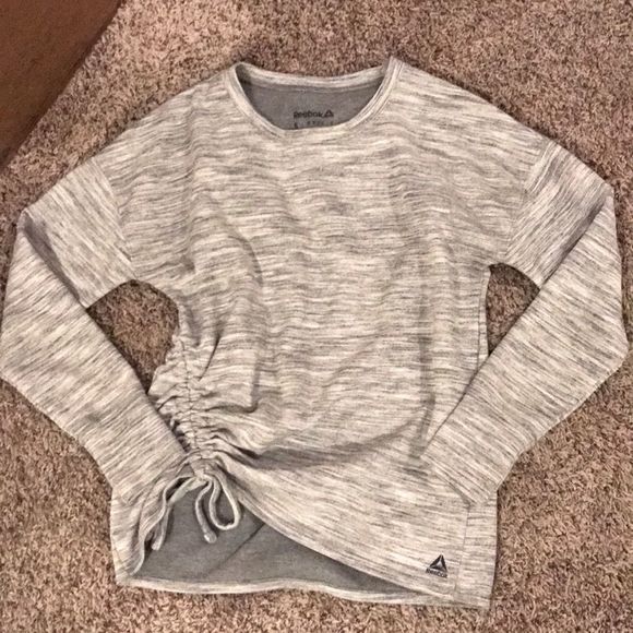 Women’s Reebok Heather Gray Pullover Sweatshirt S - Picture 1 of 8